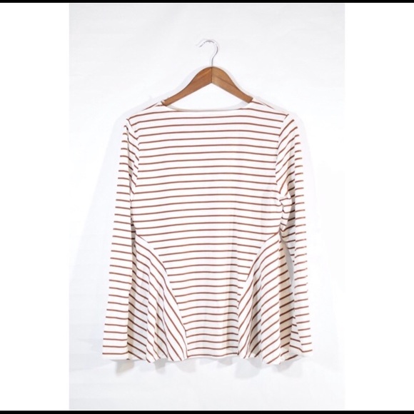 PEPLUM STRIPED TOP - Picture 3 of 6